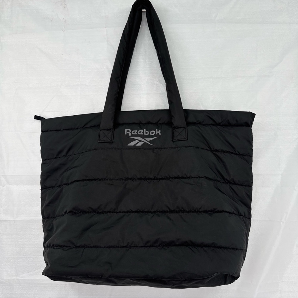Reebok Black Puffer Tote Bag